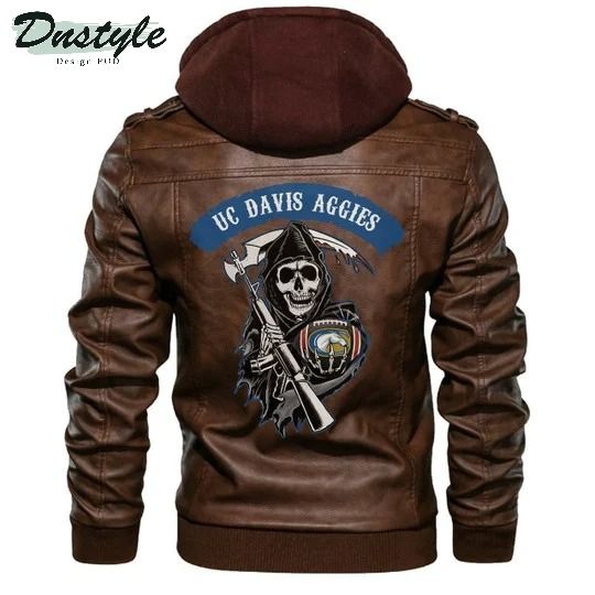 Uc Davis Aggies Ncaa Football Sons Of Anarchy Brown Leather Jacket