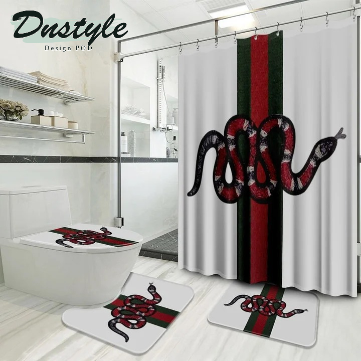 Gucci Limited Edition Brand Bathroom Luxury Fashion Set Shower Curtain #7
