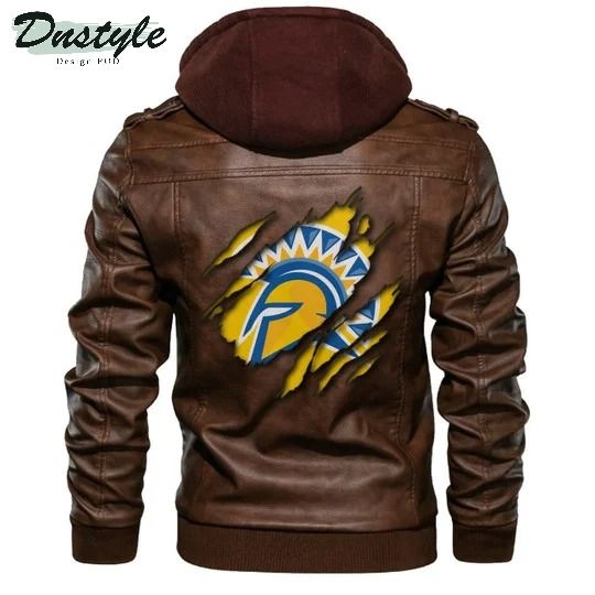 San Jose State Spartans Ncaa Brown Leather Jacket
