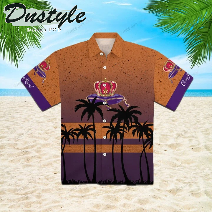 Crown Royal whisky hawaiian 3d shirt