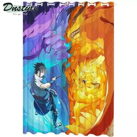 Anime Naruto Hot And Cold 3d Printed Window Curtains
