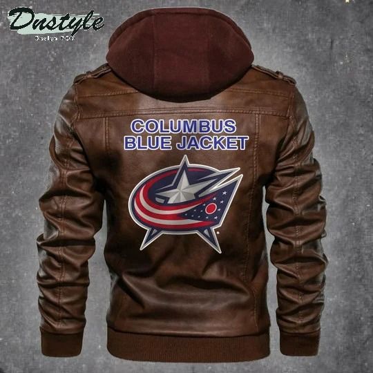Columbus Blue Jacket Nhl Hockey Leather Jacket