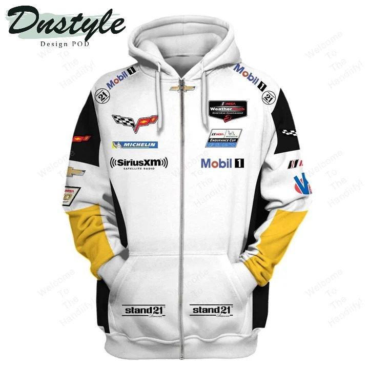 Corvette Racing Stand21 Mobil1 All Over Print 3D Hoodie