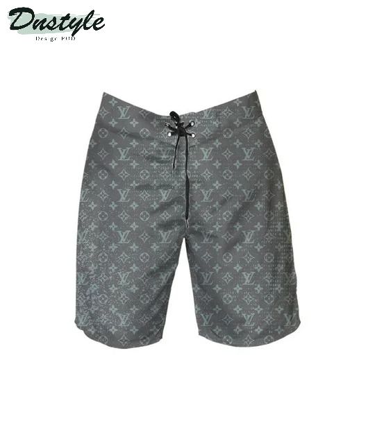 Louis Vuitton Logo LV Hawaiian Shirt Shorts And Flip Flops