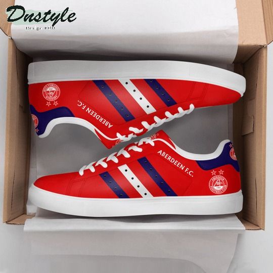 Aberdeen FC red stan smith low top shoes