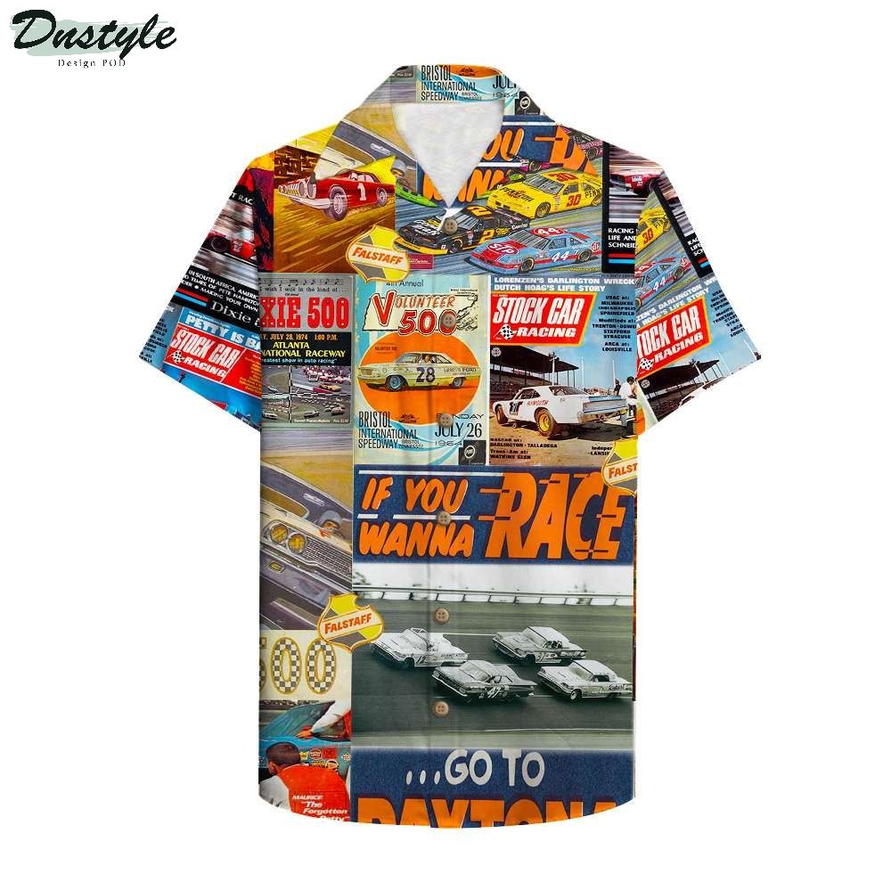 Stock Car Racing Magazine Hawaiian Shirt