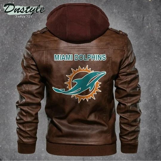 Miami Dolphins Nfl Football Leather Jacket