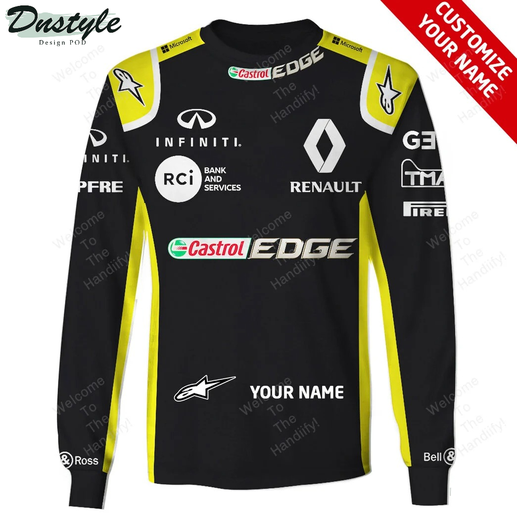 Personalized Scuderia Renault Race Rally F1 Fans Castrol Infiniti Cars All Overprint 3D Hoodie