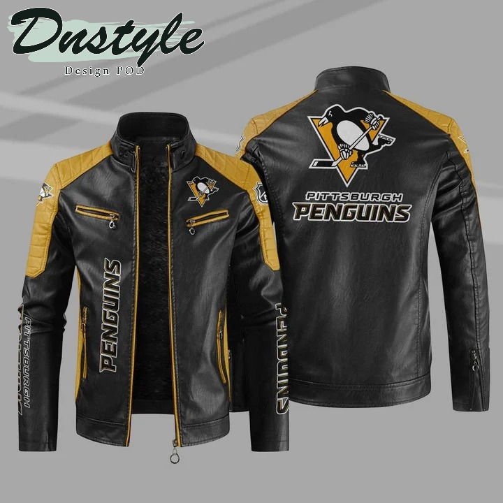 Pittsburgh Penguins NHL Sport Leather Jacket