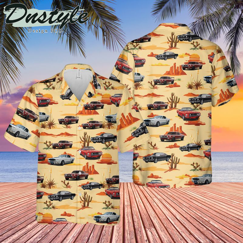 Ford Mustang Hawaiian Shirt