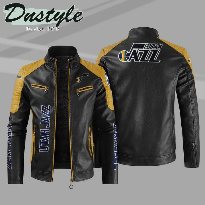Utah Jazz Sport Leather Jacket