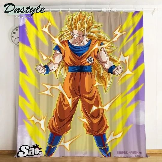 Dragon Ball 3d For Fans Printed Window Curtains