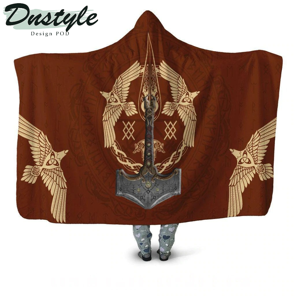 Viking Warrior Red Limited Edition Hoodie Blanket