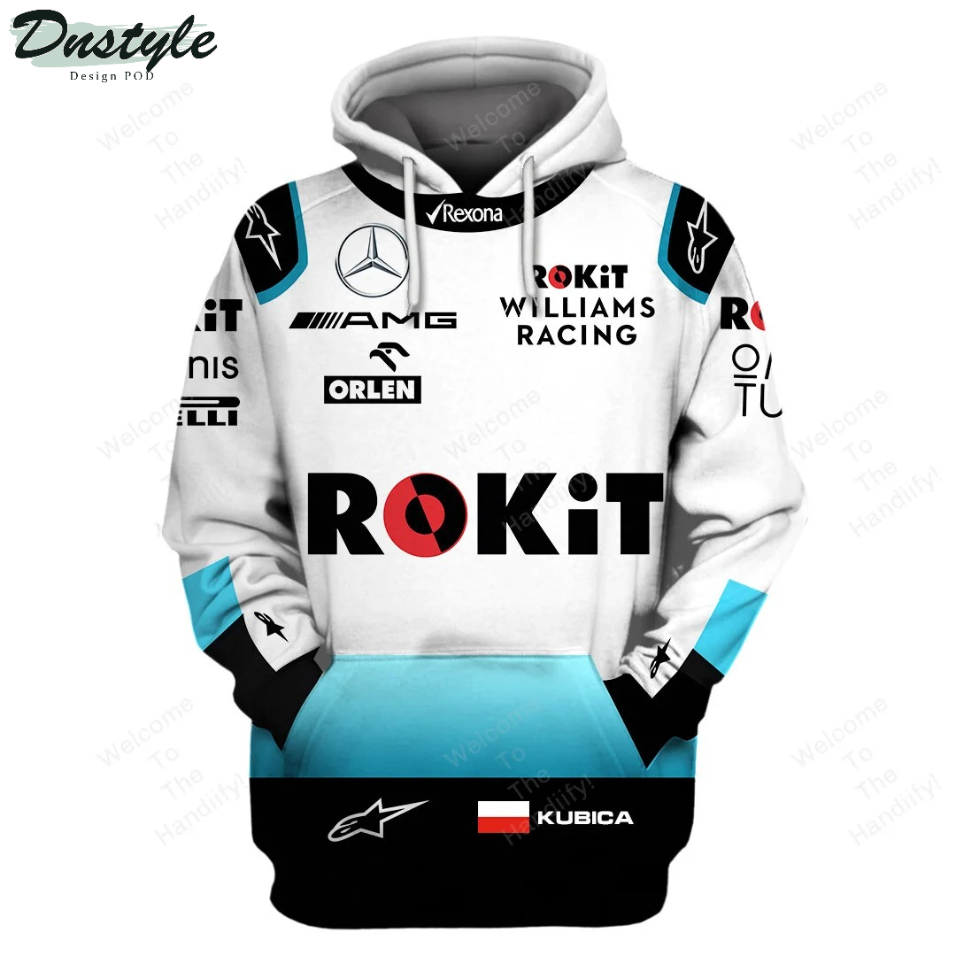 Robert Kubica Rokit Williams Racing Rexona All Overprint 3D Hoodie
