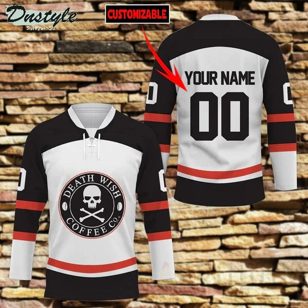 Death Wish Coffee Personalized Hockey Jersey