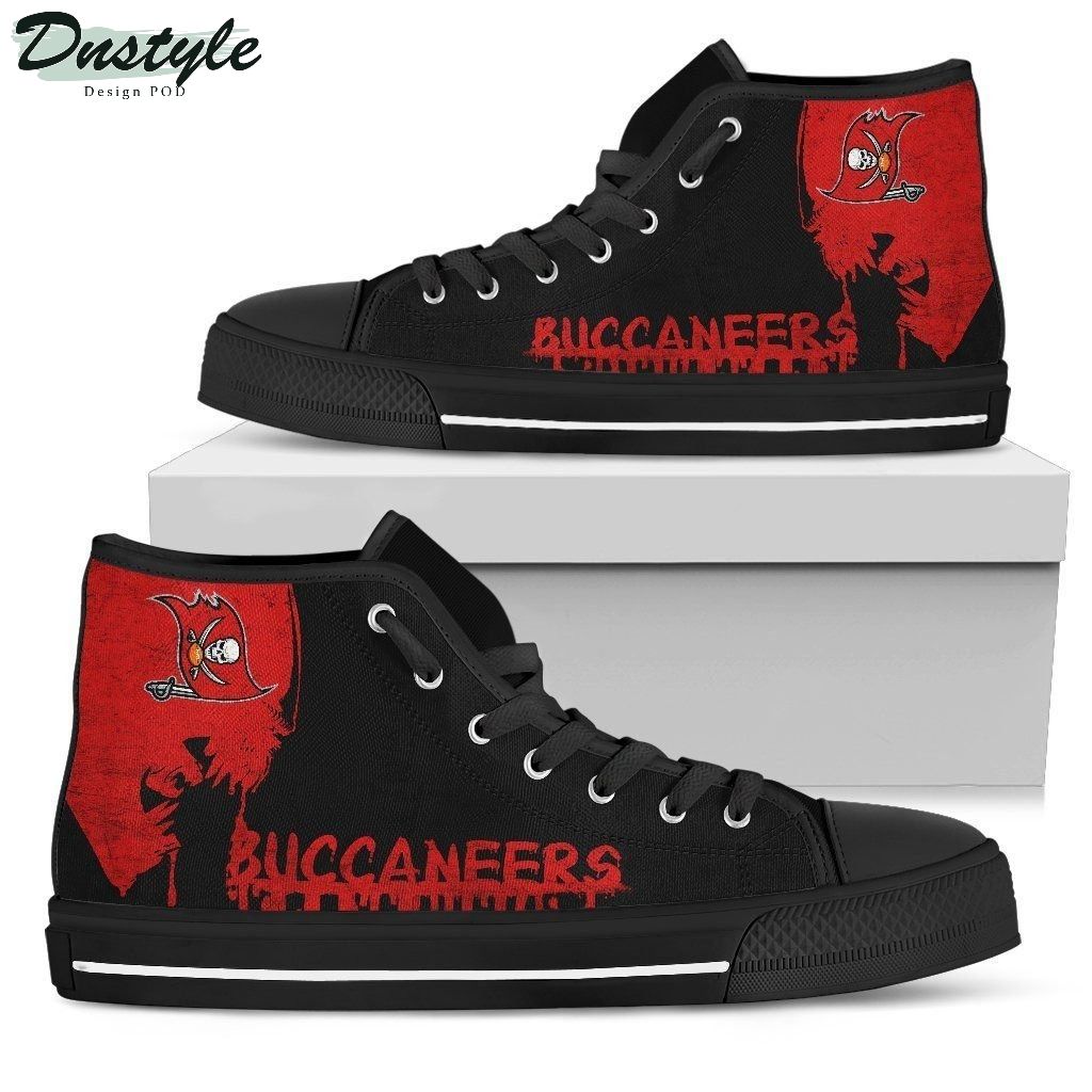 Alien Movie Tampa Bay Buccaneers NFL Canvas High Top Shoes