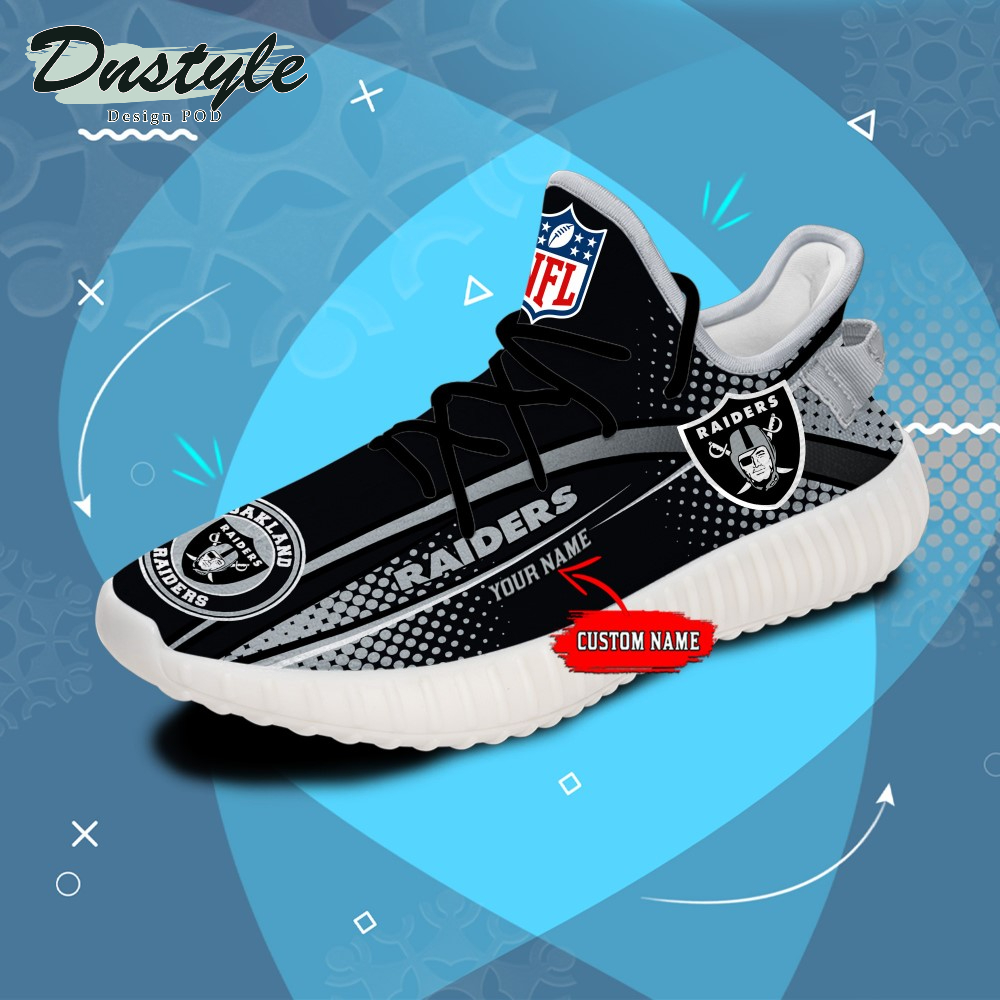 Las Vegas Raiders Personalized Yeezy Boots Sneakers