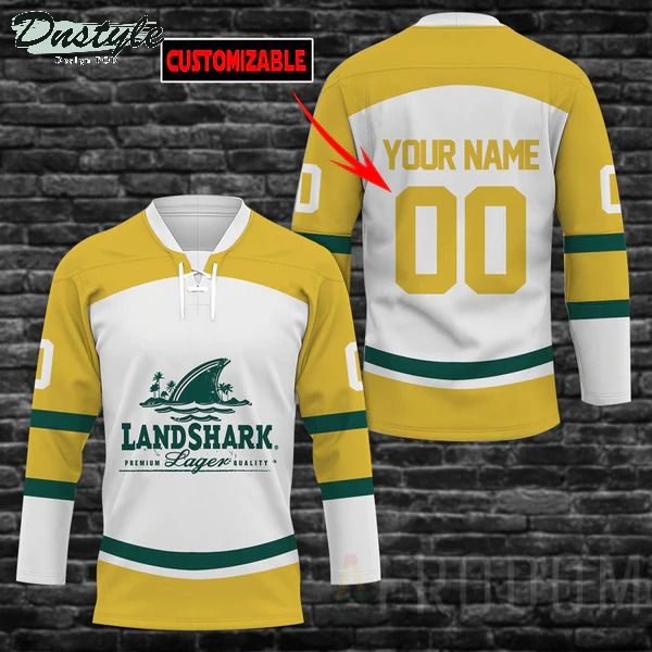Landshark Lager Personalized Hockey Jersey