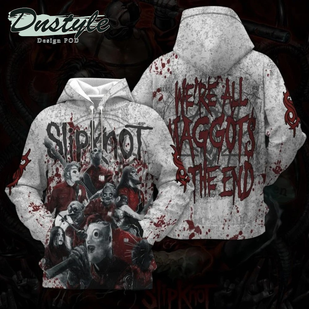 Slipknot We're All Maggots In The End 3d all over printed hoodie