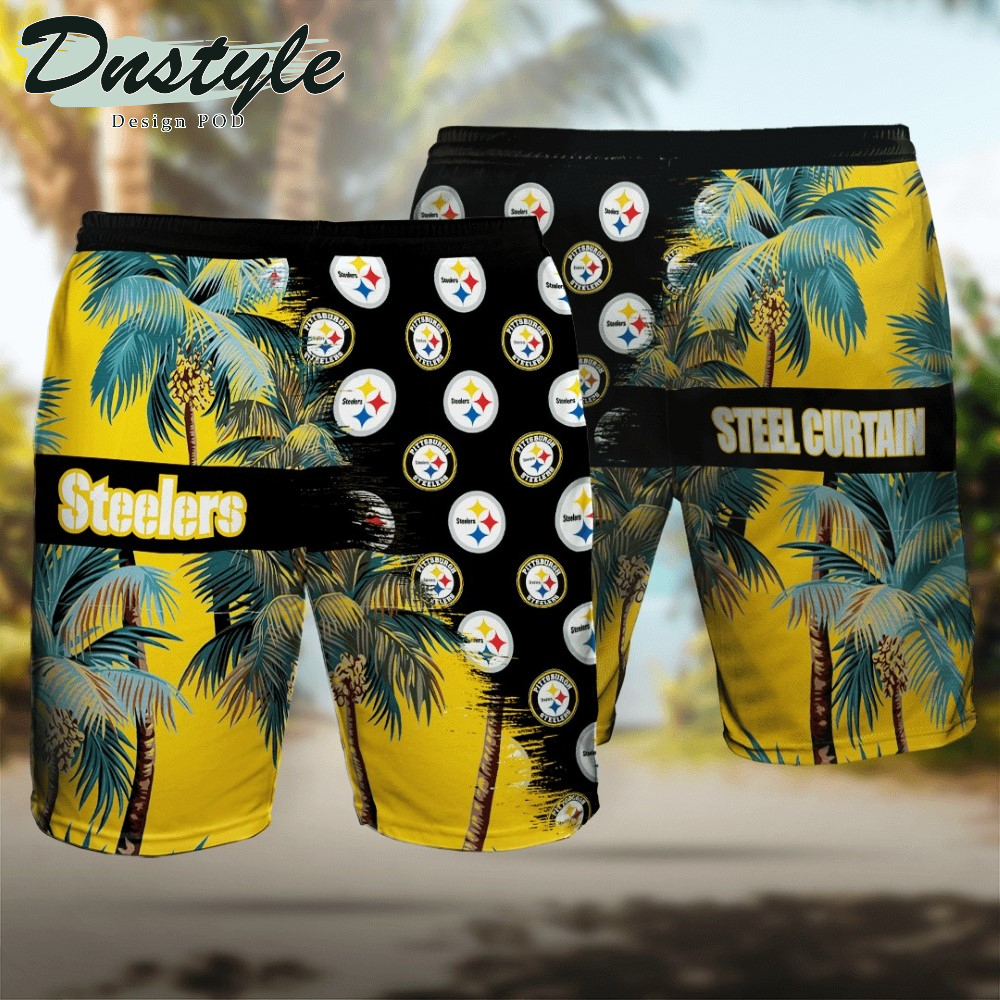 Pittsburgh Steelers Hawaiian Shirt And Short #2