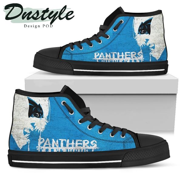 Alien Movie Carolina Panthers Canvas High Top Shoes