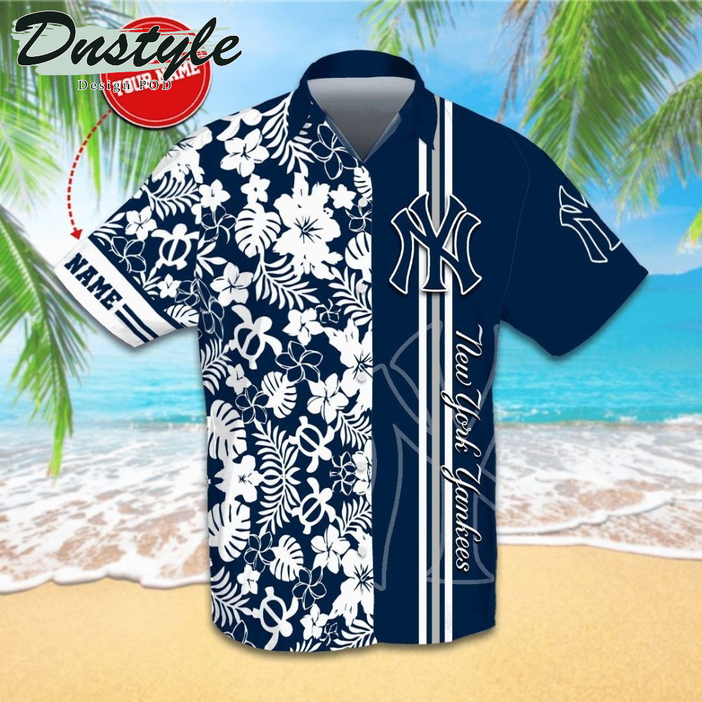 Personalized New York Yankees Hawaiian Shirt And Short #2