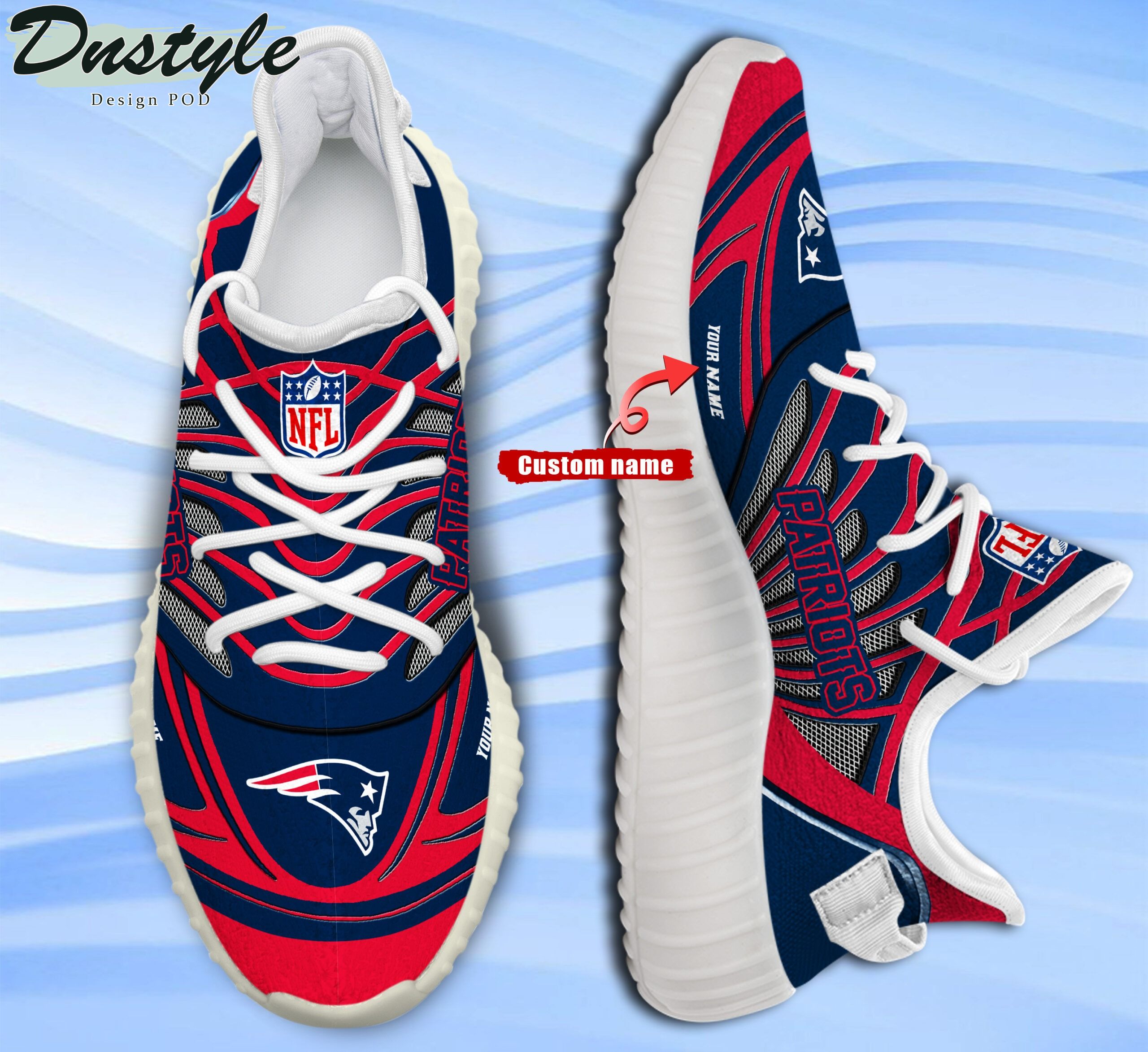 New England Patriots Personalized Yeezy Boost