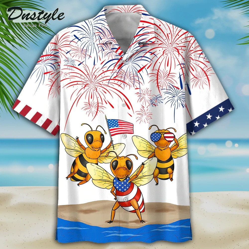 BEE'S Independence Day Hawaiian Shirt
