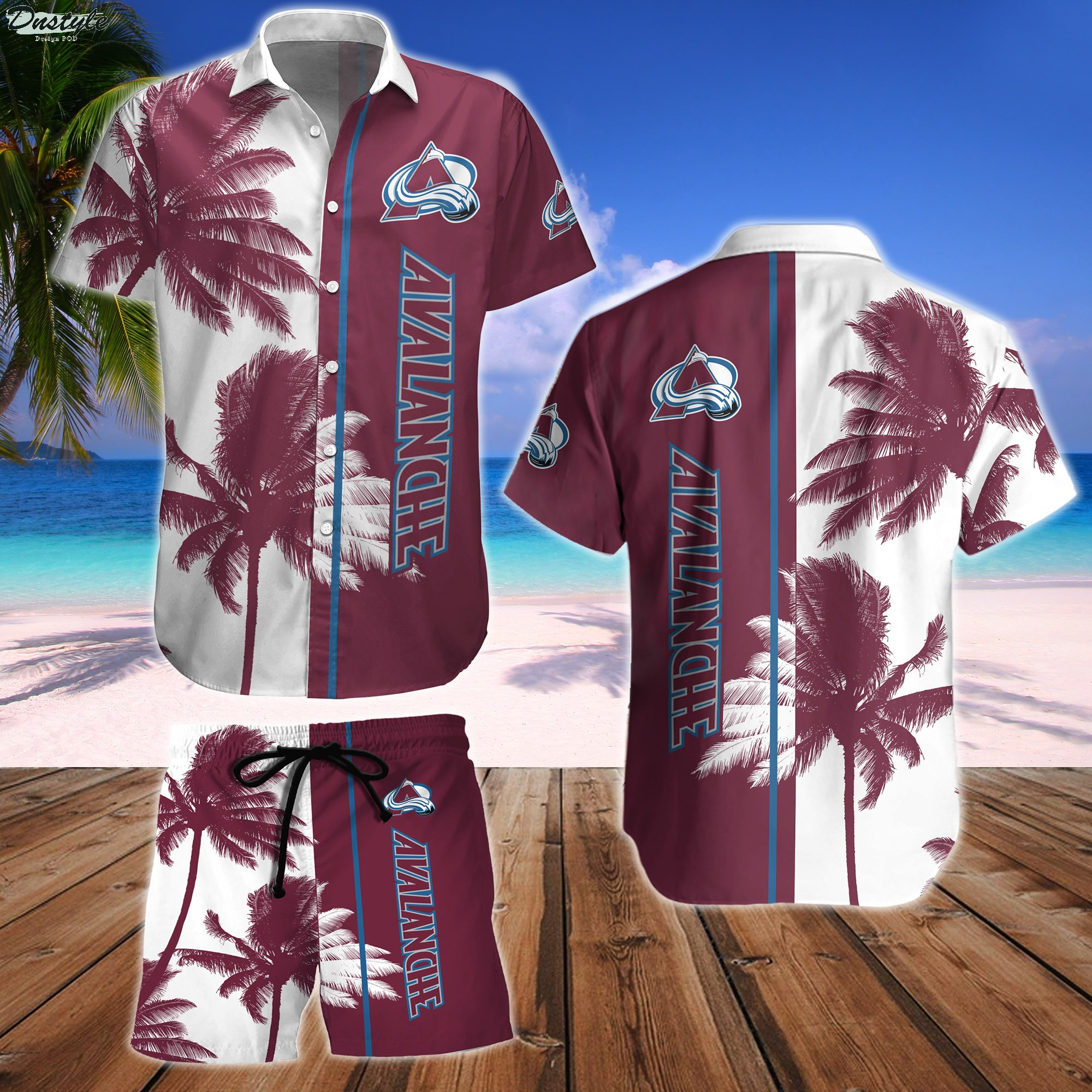 Colorado Avalanche Hawaiian Shirt And Short