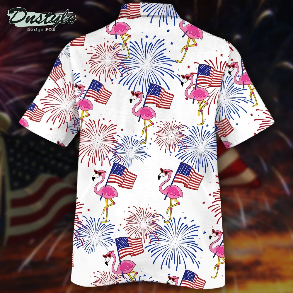 Flamingo Independence Day Is Coming Hawaiian Shirt