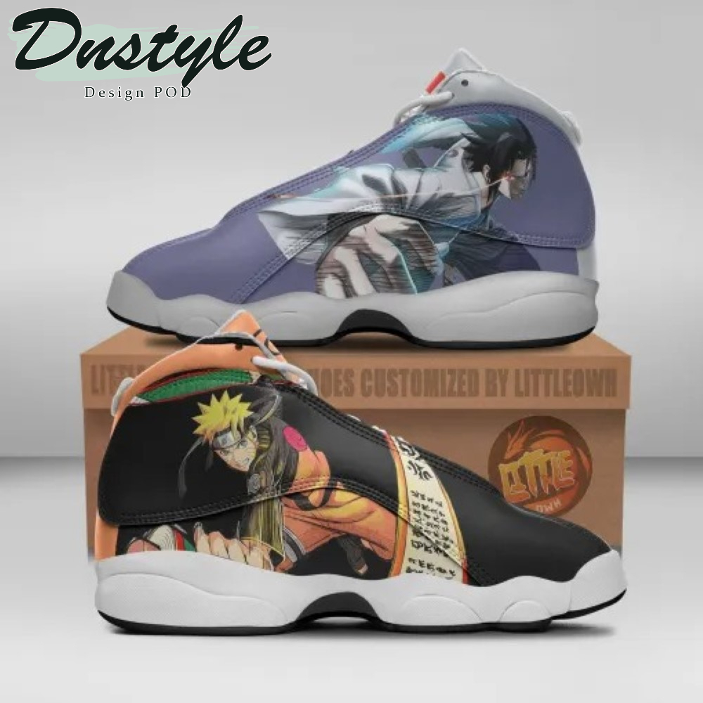Nrt x Sasuke Naruto Anime Air Jordan 13 Shoes Sneaker