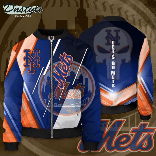 New York Mets Baseball Team Let'S Go Mets Bomber Jacket
