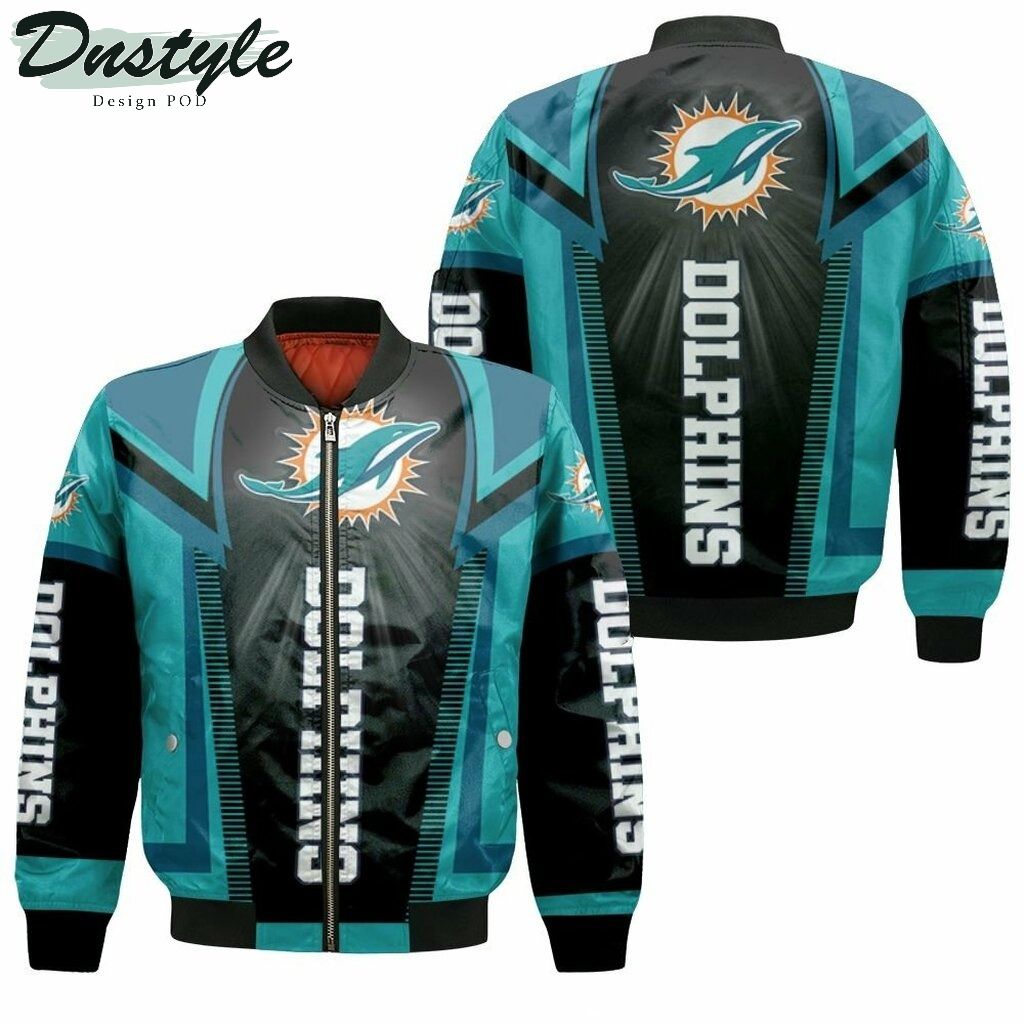 Miami Dolphins NFL For Mens Womens Bomber Jacket