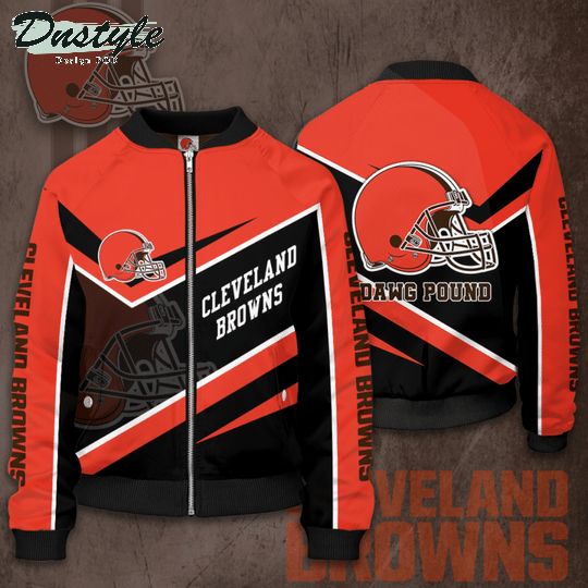 Cleveland Browns Baseball Team Orange Bomber Jacket