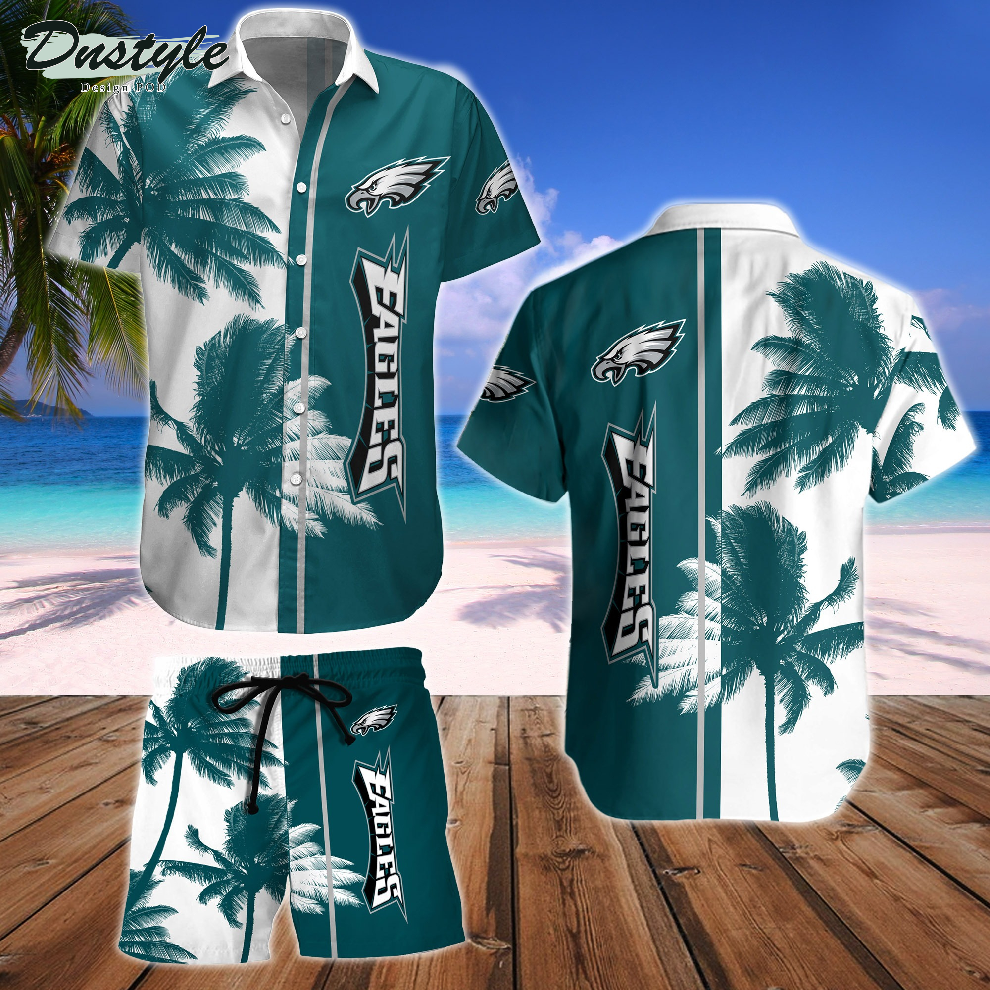 Philadelphia Eagles Hawaiian Shirt And Short