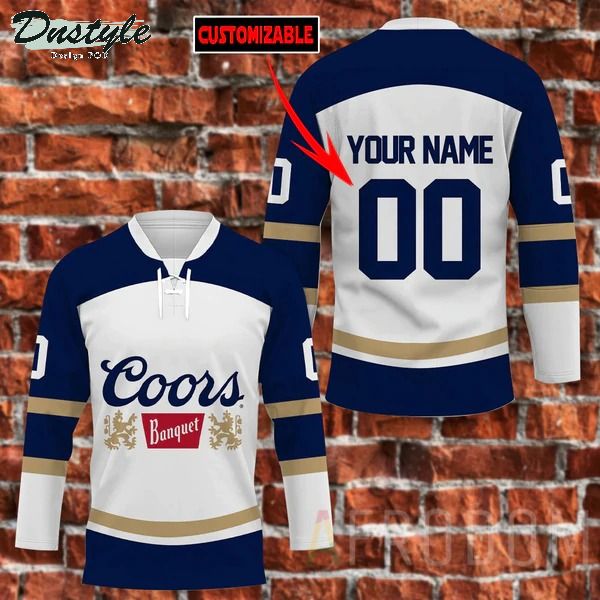 Coors Banquet Beer Personalized Hockey Jersey