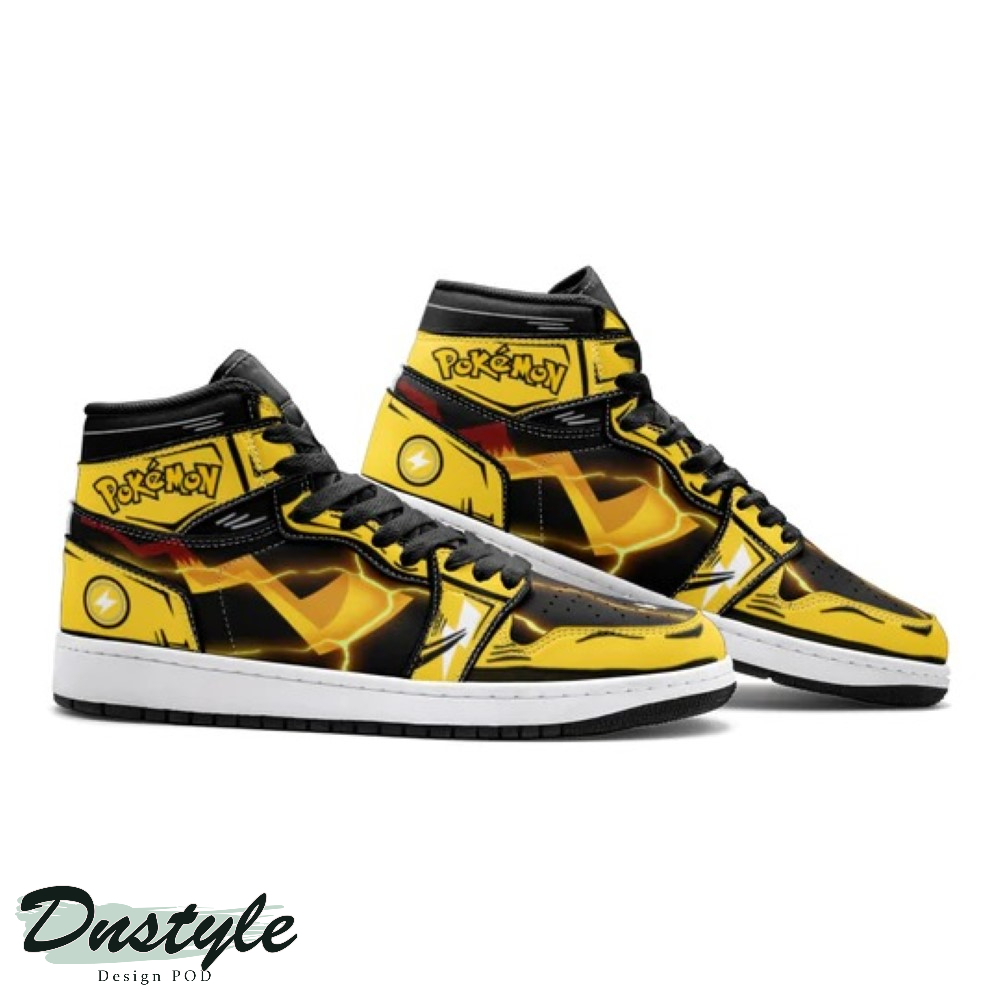 Pikachu Pokemon Anime High Air Jordan Sneaker Shoes