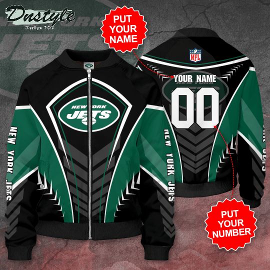 Personalized New York Jets Football Team Bomber Jacket