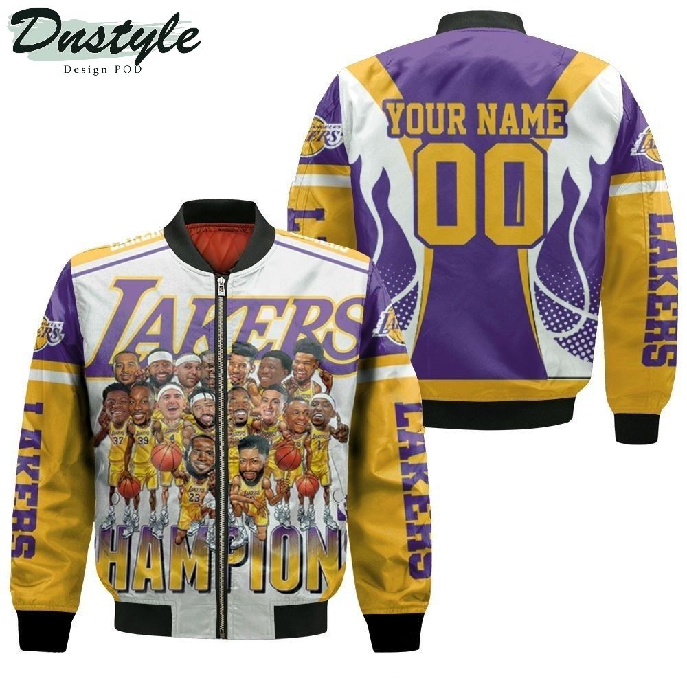 Los Angeles Laker Nba Finals Champions Personalized Bomber Jacket