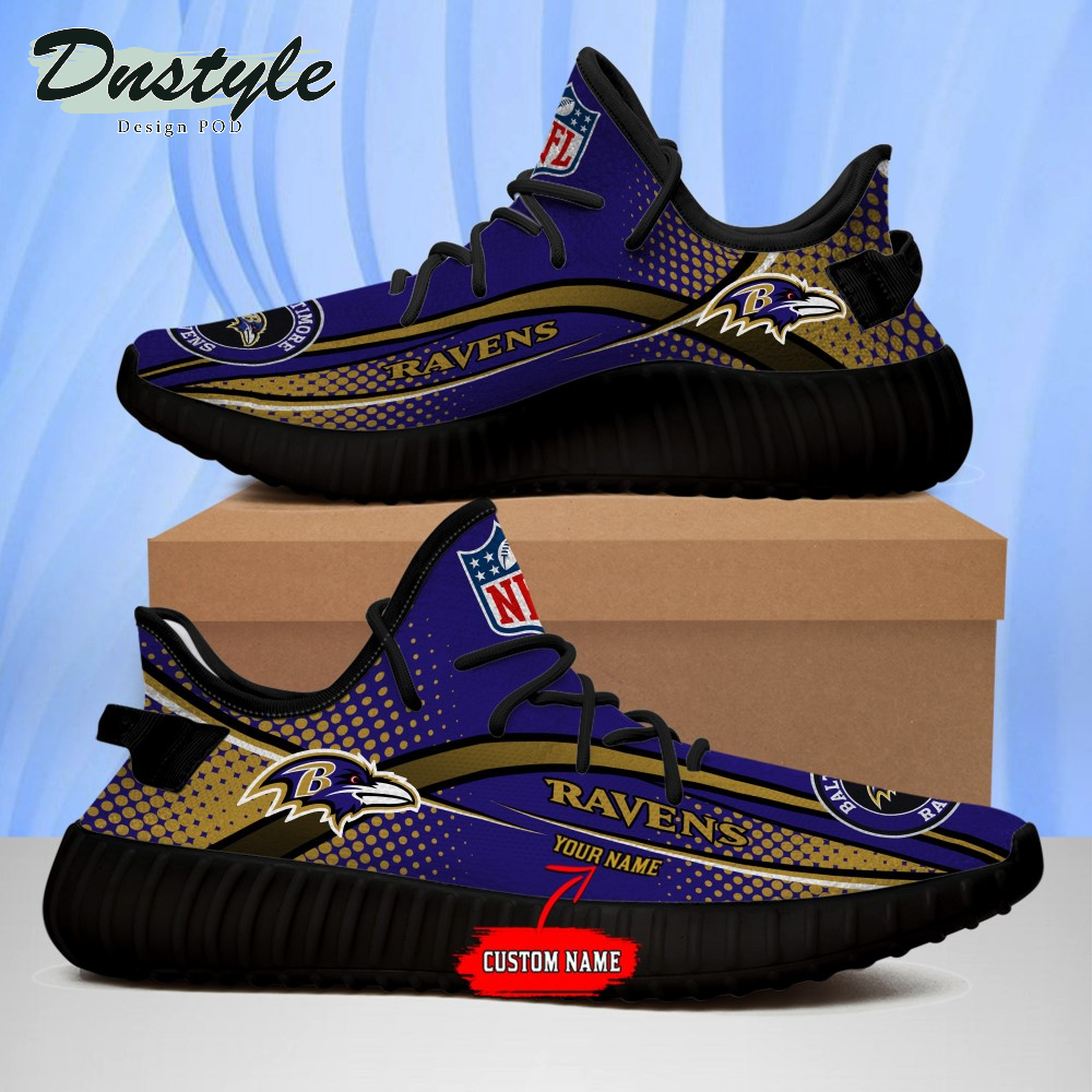Baltimore Ravens Personalized Yeezy Boots Sneakers