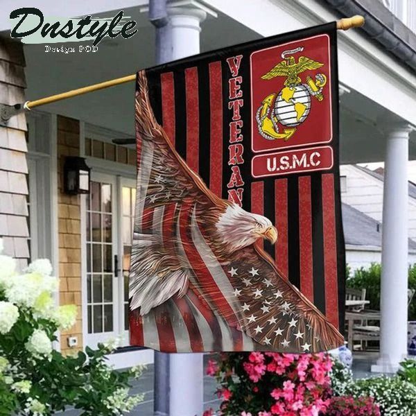 Red U.S Marine Corps Eagle Flag