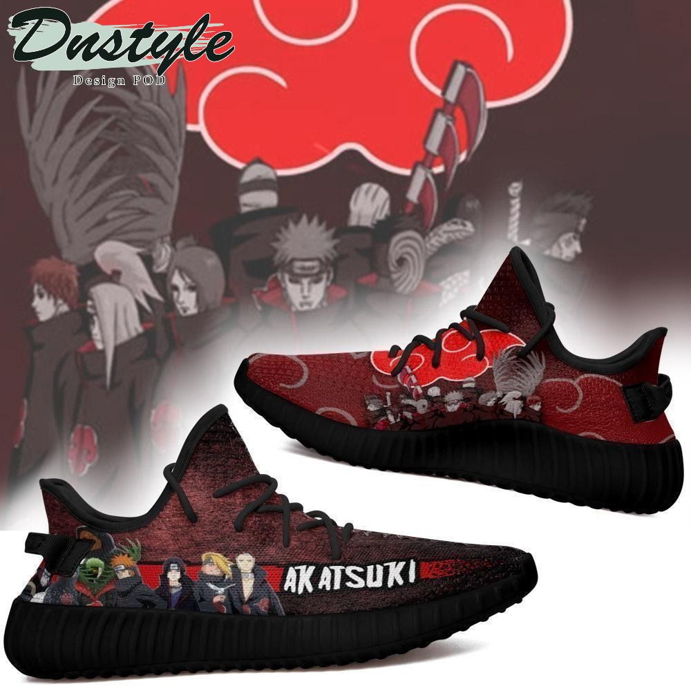 Akatsuki Clan Naruto Anime Yeezy Shoes Sneakers