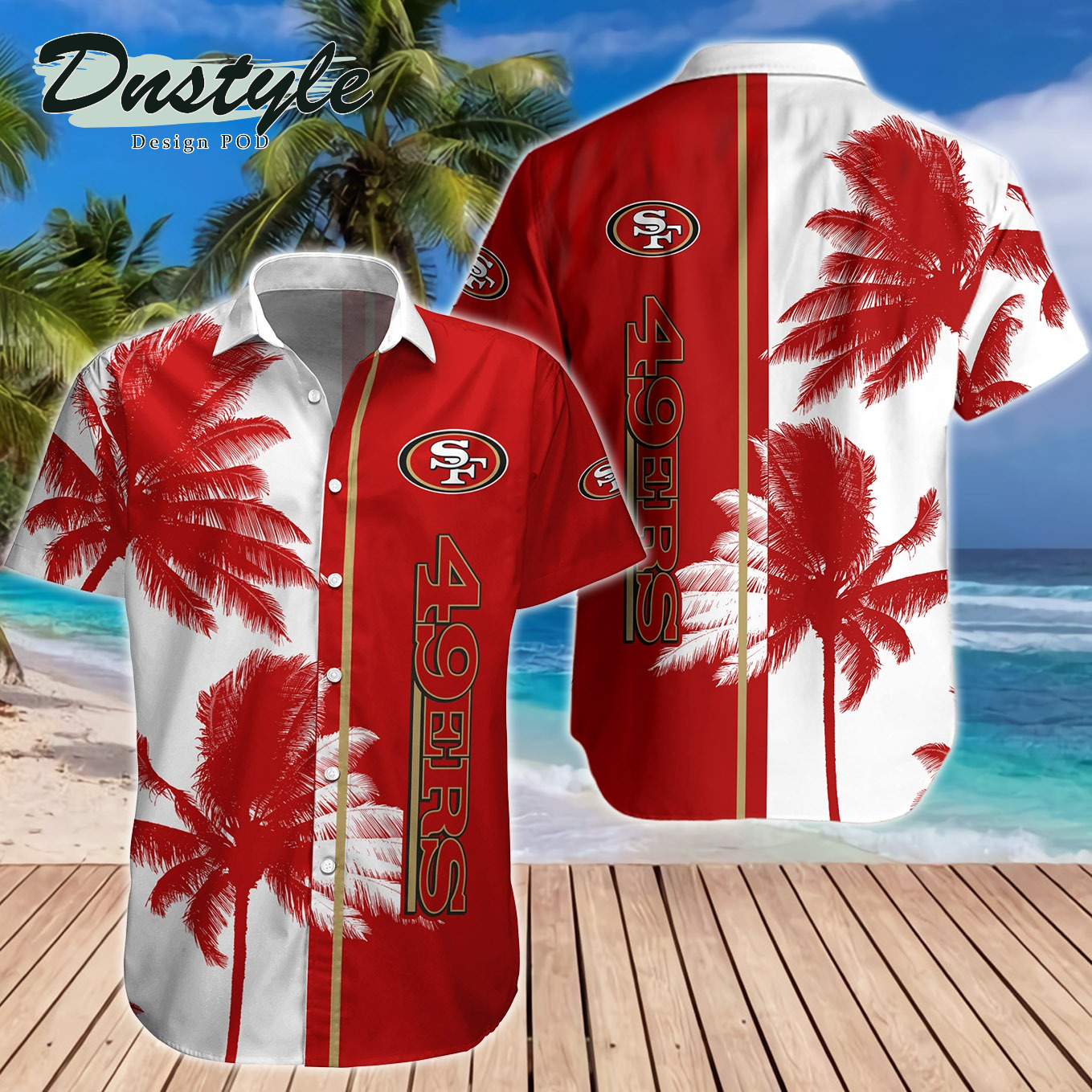 San Francisco 49ers Hawaiian Shirt And Short