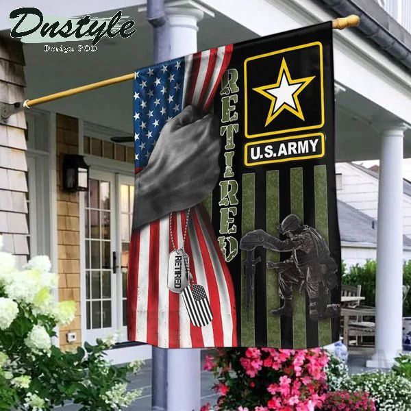 Retired Army Soldier USA Flag