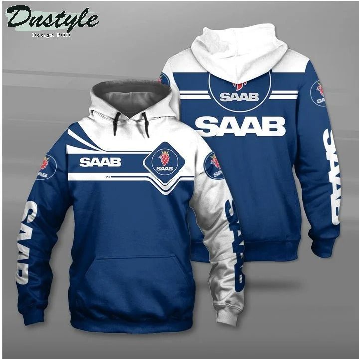 Saab Automobile 3d all over print hoodie
