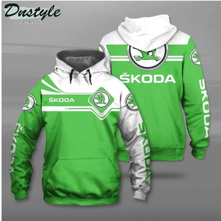 Skoda 3d all over print hoodie