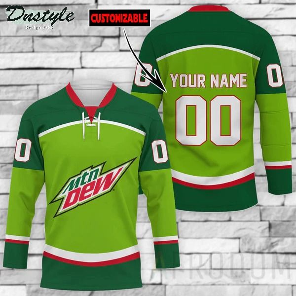 Mountain Dew Personalized Hockey Jersey