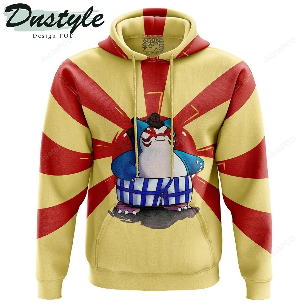 Sumo Snorlax Pokemon 3D All Over Printed Hoodie