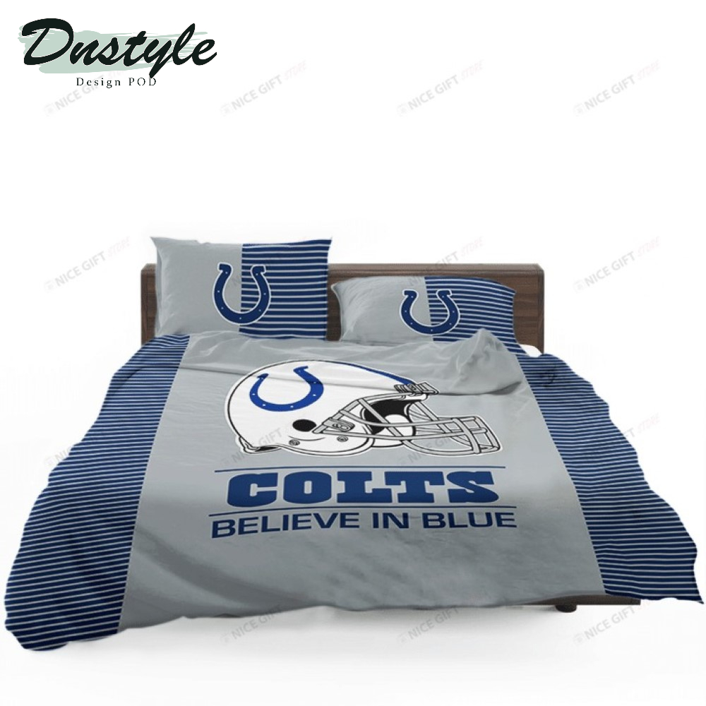 NFL Indianapolis Colts Believe In Blue Bedding Set
