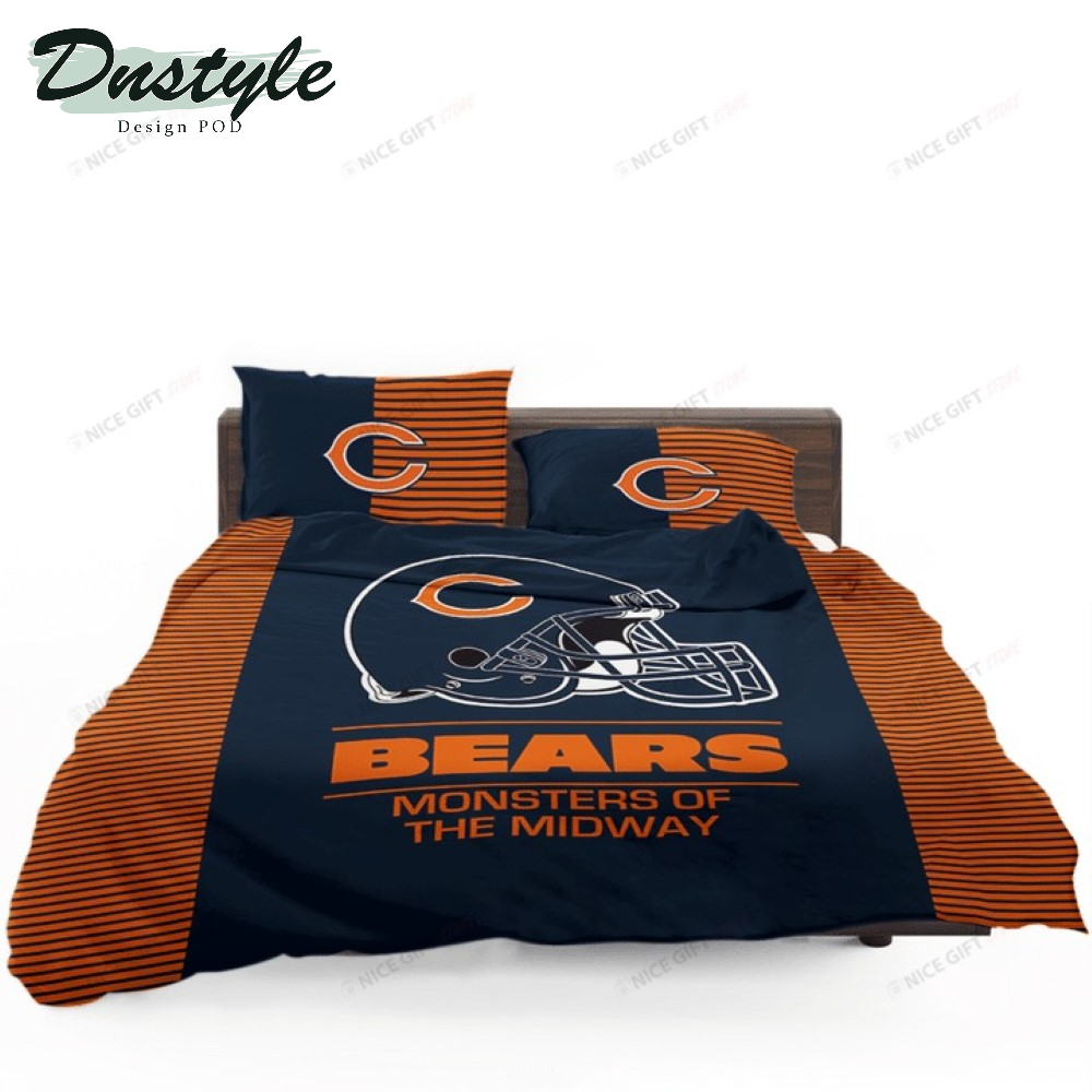 NFL Chicago Bears Monster Of The Midway Bedding Set 